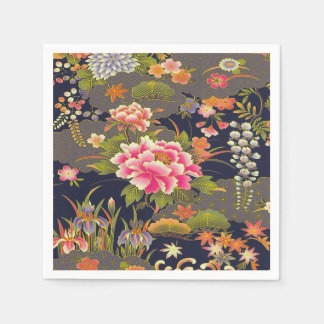 Serviette En Papier Papier de découpage floral Sage Green Japonais Kim