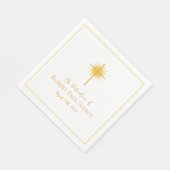 Serviette En Papier Papier de dédicace/Christening pour bébé (Coin)