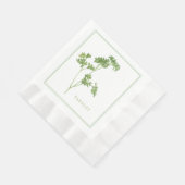 Serviette En Papier Papier de déjeuner à l'encre de PARSLEY FRAIS (Coin)
