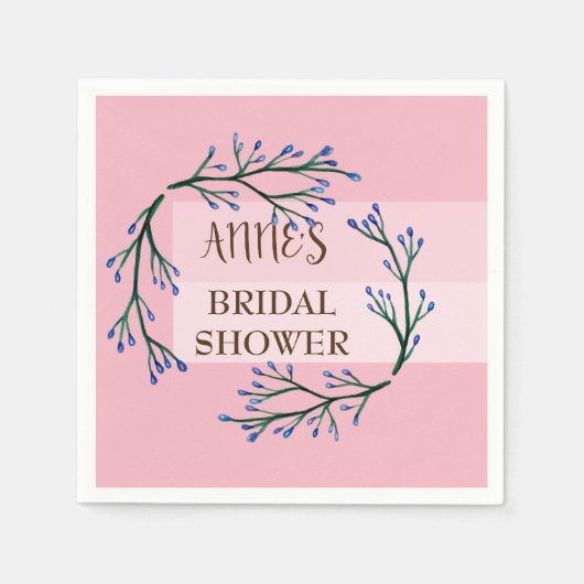 Serviette En Papier Papier de douche roseBridal (Devant)