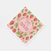 Serviette En Papier Papier de fête Anniversaire de enfant de fraise (Coin)
