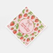 Serviette En Papier Papier de fête Anniversaire de enfant de fraise (Coin)