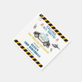 Serviette En Papier Papier de fête d'anniversaire de la police de l'en (Coin)