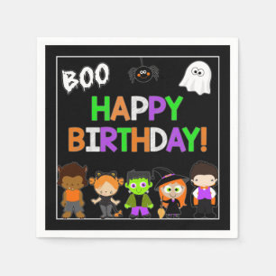 Serviette En Papier Papier de fête d'anniversaire Halloween