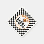 Serviette En Papier Papier de fête d'anniversaire Retro Personnalisé (Coin)