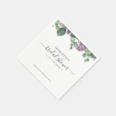 Serviette En Papier Papier de Fête de Fiançailles de Verdure Botanique (Coin)