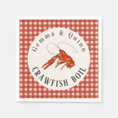Serviette En Papier Papier de fête de mer Ébullition d'écrevisses à ca (Devant)