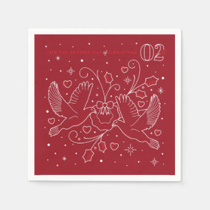 Serviette En Papier Papier de fête de Noël