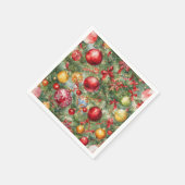 Serviette En Papier Papier de fête de Noël (Coin)