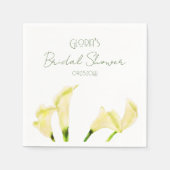 Serviette En Papier Papier de Fête des mariées Calla Lily mexicain Nap (Devant)