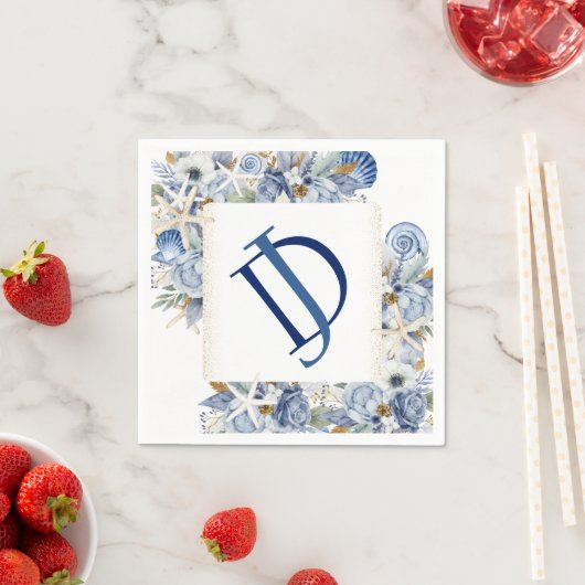 Serviette En Papier Papier de Fête des mariées côtier (En situation)