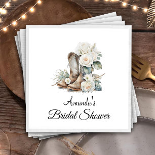 Serviette En Papier Papier de Fête des mariées de Bottes Florales Napk