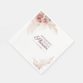 Serviette En Papier Papier de Fête des mariées Pampas Grass Terracotta (Coin)