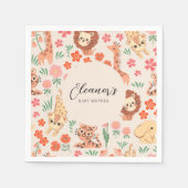 Serviette En Papier Papier de fête tropicale animal sauvage Jungle Nap (Devant)