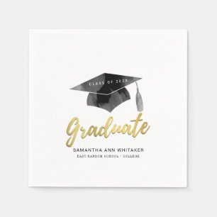 Serviette En Papier Papier de fin d'études minimaliste simple 2025