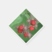 Serviette En Papier Papier de framboises rouges Napkin (Coin)