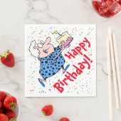 Serviette En Papier Papier de gâteau d'anniversaire de grand-mère humo (En situation)