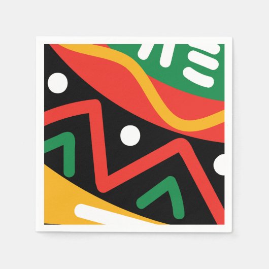 Serviette En Papier Papier de géographie du mois de l'histoire noire (Devant)