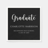 Serviette En Papier Papier de graduation Décontracté moderne (Devant)