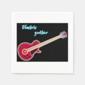 Serviette En Papier Papier de guitare électrique (Devant)
