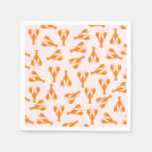 Serviette En Papier Papier de homard mignon serviettes (Devant)