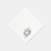 Serviette En Papier Papier de joie botanique Napkin (Coin)