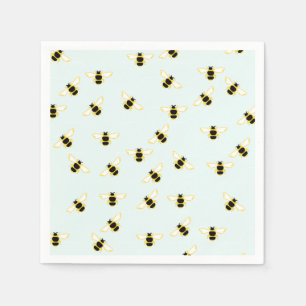 Serviette En Papier Papier de jolies abeilles