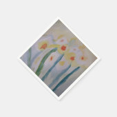Serviette En Papier Papier de jonquilles Abstraites (Coin)