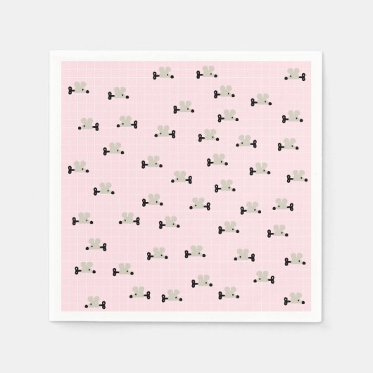 Serviette En Papier Papier de jouets mignon pour souris (Devant)