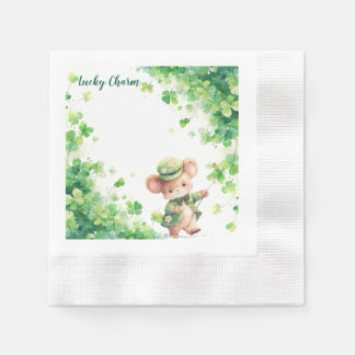 Serviette En Papier Papier de jour St. Patrick Napkin avec Charmante s