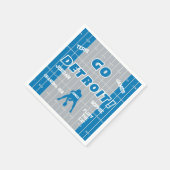 Serviette En Papier Papier de la famille de football de Detroit Napkin (Coin)