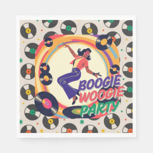 Serviette En Papier Papier de la partie Boogie Woogie Retro
