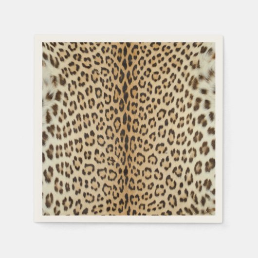 Serviette En Papier Papier de la partie léopard (Devant)