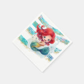 Serviette En Papier Papier de la série Mermaid Napkin (Coin)