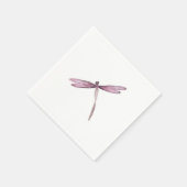 Serviette En Papier Papier de libellule blanc violet serviettes libell (Coin)