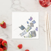 Serviette En Papier Papier de livre à accrocher Napkin (En situation)