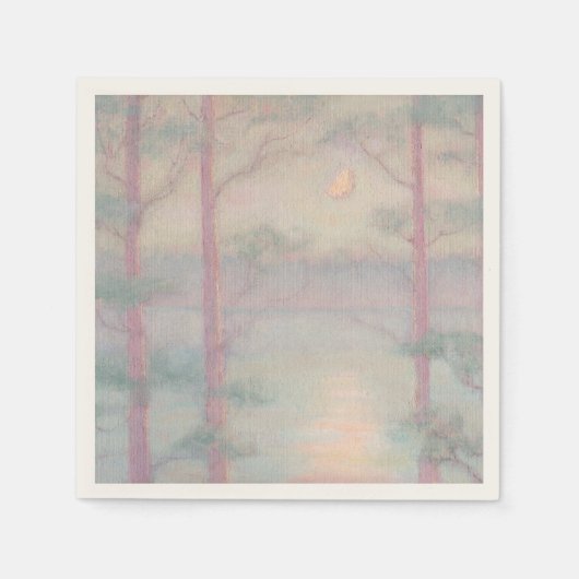 Serviette En Papier Papier de lune livre de magasin serviettes (Devant)