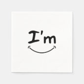 Serviette En Papier papier de luxe sourire napperie (Devant)