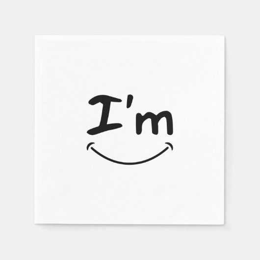 Serviette En Papier papier de luxe sourire napperie (Devant)
