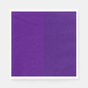 Serviette En Papier Papier de luxe violet à deux tons - Personnalisabl