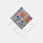 Serviette En Papier Papier de Lys orange Napkin (Coin)