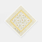 Serviette En Papier Papier de marguerite sauvage (Coin)