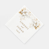 Serviette En Papier Papier de mariage (Coin)
