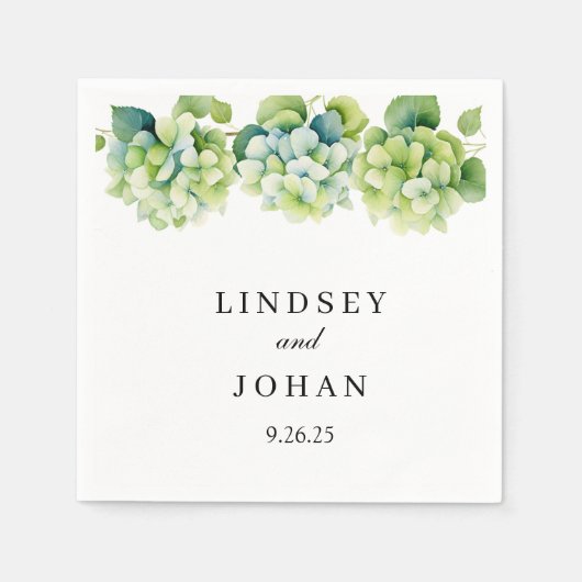 Serviette En Papier Papier de mariage (Devant)
