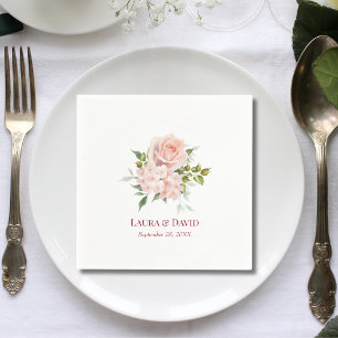 Serviette En Papier Papier de mariage botanique moderne aux florales r
