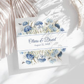 Serviette En Papier Papier de mariage Fleur de mariage Hydrangea Bleu