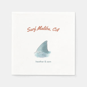 Serviette En Papier Papier de mariage personnalisé Malibu Californie N