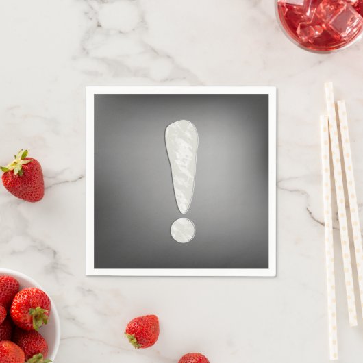 Serviette En Papier Papier de marque d'exclamation (En situation)