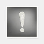 Serviette En Papier Papier de marque d'exclamation (Devant)