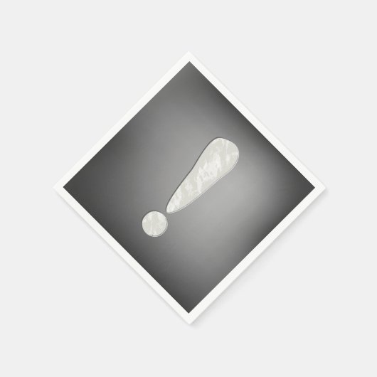 Serviette En Papier Papier de marque d'exclamation (Coin)